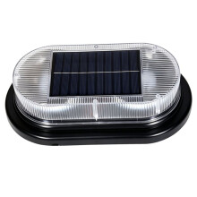 Solar Powered USB LED Light 5V Wire-Free Magnetic Solar-Powered Vehicle Warning Light (Red Light)
