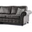 Furniture 786 Oakland Suede Leather 2c1 Corner Sofa Black 3