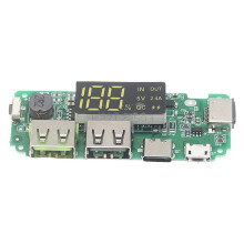 3Pcs Lithium Battery Charger Board 18650 Lithium Battery Charger 5V 2.4A Dual USB with Digital LCD Display Module