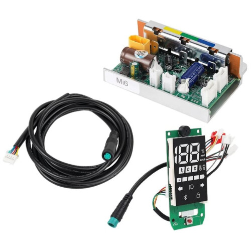 Compatible with  6 E-Scooter,Main Control Board Controller+Display Instrument  Circuit Board+Communication Cable