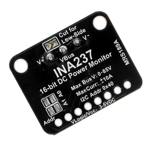 2pcs INA237 85V 10A 16-Bit Shield High-Precision Current Voltage Power Monitoring Module 1