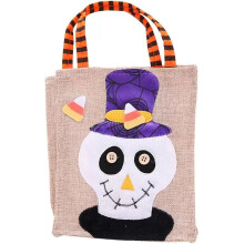 Halloween Trick or Treat Bag with Handle Candy Tote for Kids