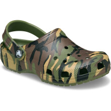 (, ) Crocs Classic Camouflage EVA Unisex Kid's Army Green Clogs