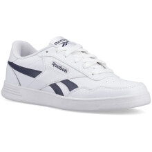 (, ) Reebok Court Advance Leather White/Navy Trainers