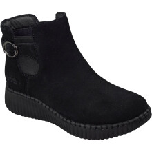 (, ) Skechers Wilshire BLVD Darling Moment Leather Women's Black Boots