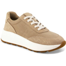 (, ) TOMS Trvl Lite Wedge Textile Women's Mid Taupe Metallic Trainers