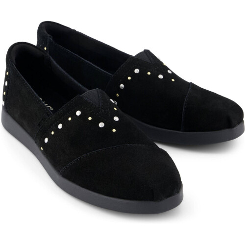 Toms (, ) TOMS Alpargata Plus Leather Women's Black Espadrilles 2