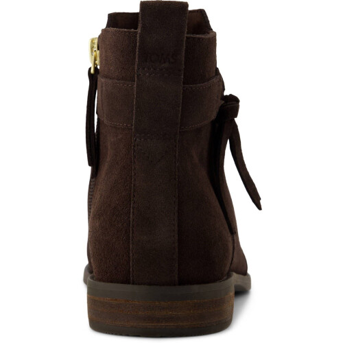 Toms (, ) TOMS Stacey Leather Women's Chocolate Brown Boots 1