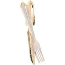 BESTOMZ Men's Tie Clip Cutlery Fork Knife Design Metal Business Tie Pin for Wedding Father's Day