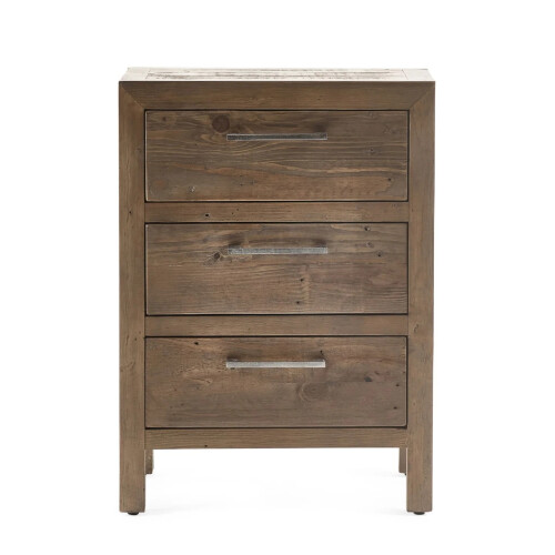 Heritage 3 Drawer Bedside 1
