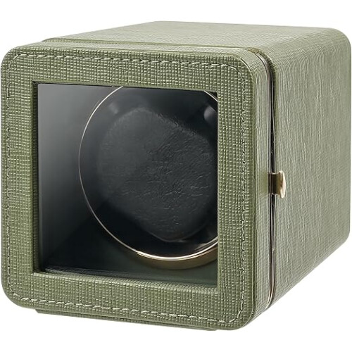 Single Automatic Watch Winder PU Leather Display
