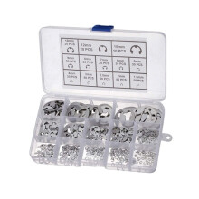400PCS Assorted M1.5-M15 Stainless E Clips C Circlip Set Retaining Snap Ring Kit