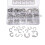 400PCS Assorted M1.5-M15 Stainless E Clips C Circlip Set Retaining Snap Ring Kit 3