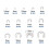 400PCS Assorted M1.5-M15 Stainless E Clips C Circlip Set Retaining Snap Ring Kit 5