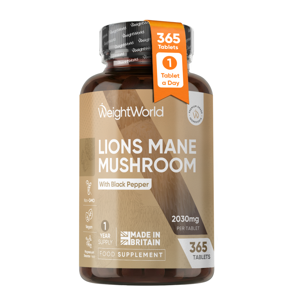 Lion's Mane Mushroom Tablets 2000mg 365 Vegan Tablets 1 Year Supply with Black - Image 5