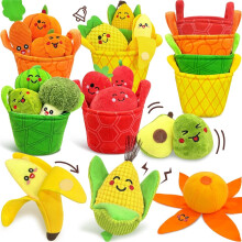 16PCS Play Food Montessori Toys for 1 Year Old Boy Girl, Baby Sensory Toys