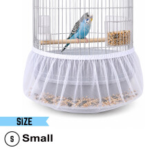 Nylon Bird Cage Cover Mesh Seed Catcher Skirt Guard