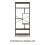 Tall Tromso Display Shelf Decorative Home Storage 2