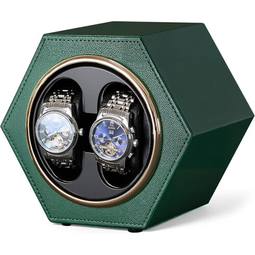 Elegant Automatic Dual Watch Winder Case 1