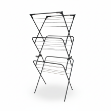 3-Tier Extendable Clothes Airer 7.5m X-Frame Rack, 10kg Load, Grey