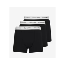 (S) Calvin Klein 3 Pack Stretch Cotton Trunks Black