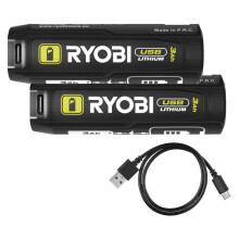 Ryobi USB Lithium 3.0Ah Battery Twin Pack (Tool Only) 4V RB4L30X2