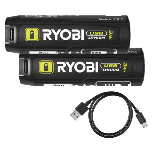 Ryobi Ryobi USB Lithium 3.0Ah Battery Twin Pack (Tool Only) 4V RB4L30X2