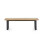 Hilton Dining Bench Black and Oak color 3