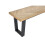 Hilton Dining Bench Black and Oak color 4