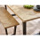 Hilton Dining Bench Black and Oak color 5