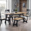 Hockley Table Black/Oak 1