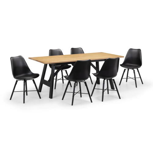 Hockley Table Black/Oak 2