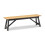 Hockley Bench Black/Oak 3