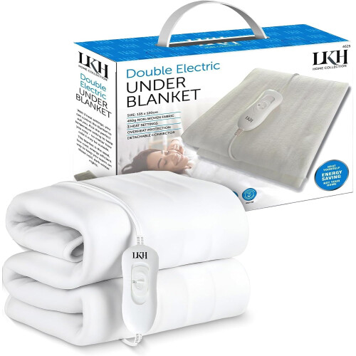 (Double) Electric Blanket Underblanket with 3 Heat Settings