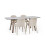 Set of 2 Holly Beige Chenille  Dining Chairs 3