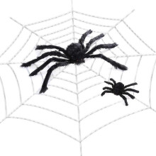 Ensemble de toiles d'araignée effrayantes pour Halloween - Décorations de toiles d'araignée terrifiantes pour une fête