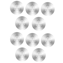 10pcs 60x60mm Thermal Conductive Iron Plate Adhesive Suction Sheet Phone Cooler Silver