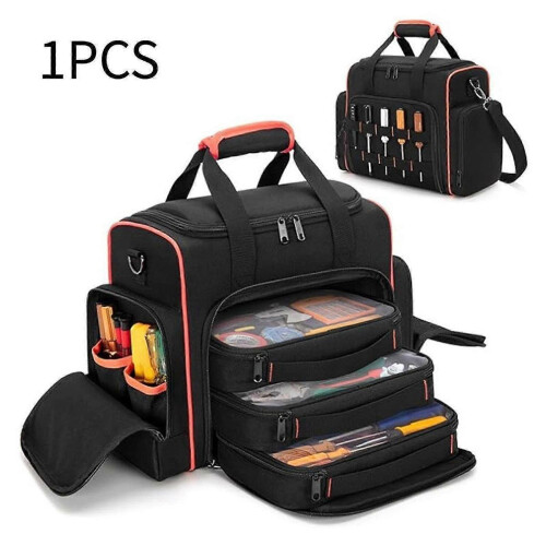 Multipurpose Tool Storage Bag with 3 Removable Cases for Craftsmen & Carpenters 2