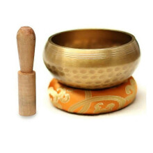 Nepal Tibetan Buddhist Meditation Singing Bowl Set Pad Ring Mallet Home Temple Yoga Y5GB