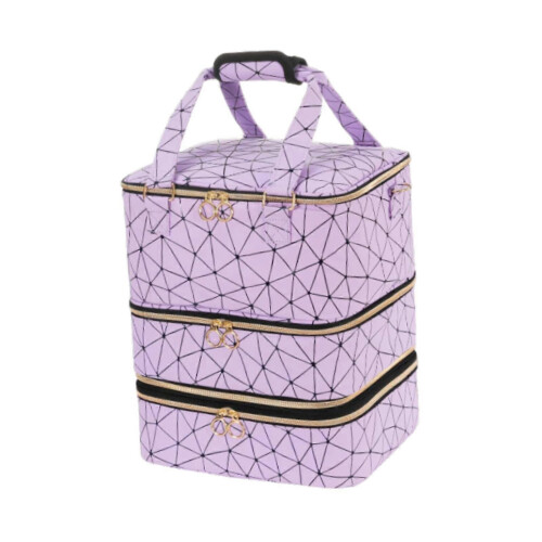 3 Layer PU Nail Polish Organizer Case Carrier Box for Gel Polish Storage