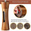 Wooden Manual Salt and Pepper Mill Set with Adjustable Ceramic Grinder 4