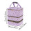 3 Layer PU Nail Polish Organizer Case Carrier Box for Gel Polish Storage 2
