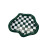 Shiny Irregular Checkerboard Tray Organizer Decorative Storage for Desk 1