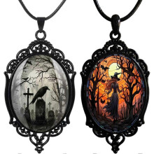 2 Pieces Gothic Retro Punk Style Necklaces Creative Design Jewelry Clothing Accessories