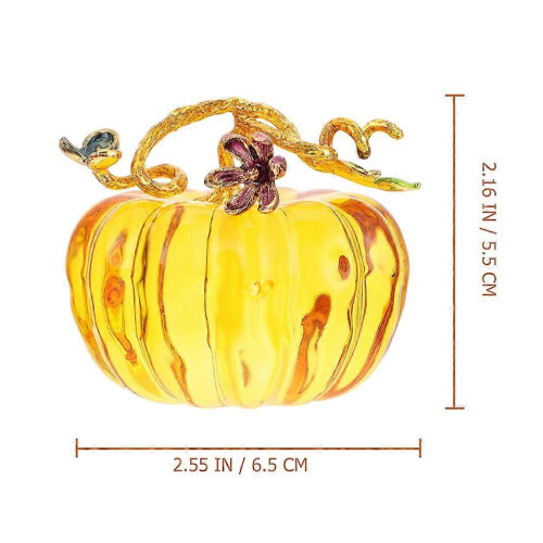 Handcrafted Glass Pumpkin Delicate Crafts Decor Fall Decoration For Thanksgiving 1