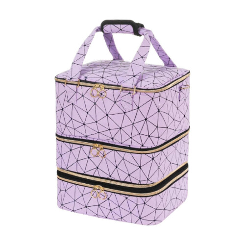 3 Layer PU Nail Polish Organizer Case Carrier Box for Gel Polish Storage 2