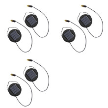 6er-Pack 600mAh Solar-Ersatzlampen, wasserdicht, für Outdoor-Laternen, DIY-Geschenke, Geburtstagsgeschenke, Schwarz