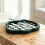 Shiny Irregular Checkerboard Tray Organizer Decorative Storage for Desk 5