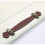 6 Pack Vintage Leather Drawer Pulls 128mm Suitcase Cabinet Handles Brown Screws 4