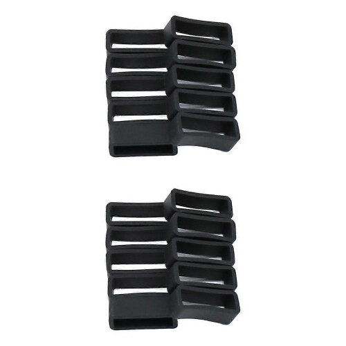20pcs Rubber Watch Strap Loop Keeper Retainer Replacement Parts